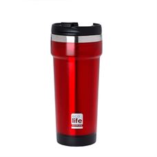Picture of Ανοξείδωτο θερμός για καφέ ECOlife Red 420ml (plastic outside)