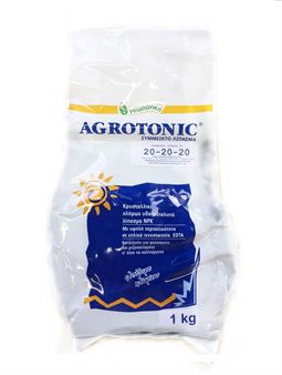 Picture of Λίπασμα υδατοδιαλυτό AGROTONIC 20-20-20 δέντρων, ελιάς και λαχανικών με ιχνοστοιχεία - 1 kg