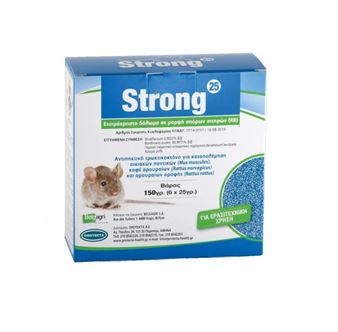 Εικόνα της Ποντικοφάρμακο  PROTECTA Strong 25 σιτάρι - 150g