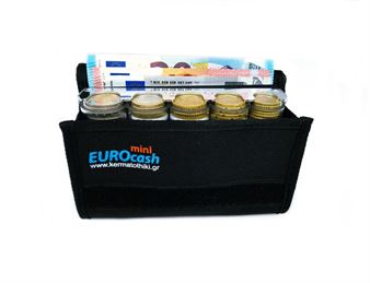 Picture of Eurocash mini 5DF -  Επαγγελματικό πορτοφόλι και διάφανη κερματοθήκη 5 θέσεων με μεταλλική λάμα συγκράτησης νοσμισμάτων  