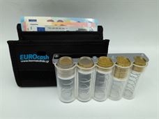 Εικόνα της Eurocash mini 5DF -  Επαγγελματικό πορτοφόλι και διάφανη κερματοθήκη 5 θέσεων με μεταλλική λάμα συγκράτησης νοσμισμάτων  